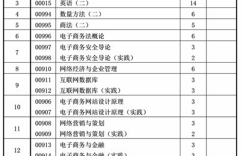 电子商务专业考二本