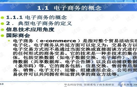 电子商务专业简介ppt介绍