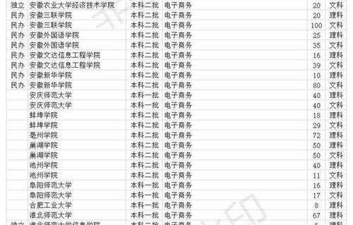 电子商务专业学院排名榜