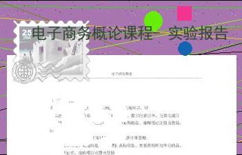 电子商务专业实验课总结